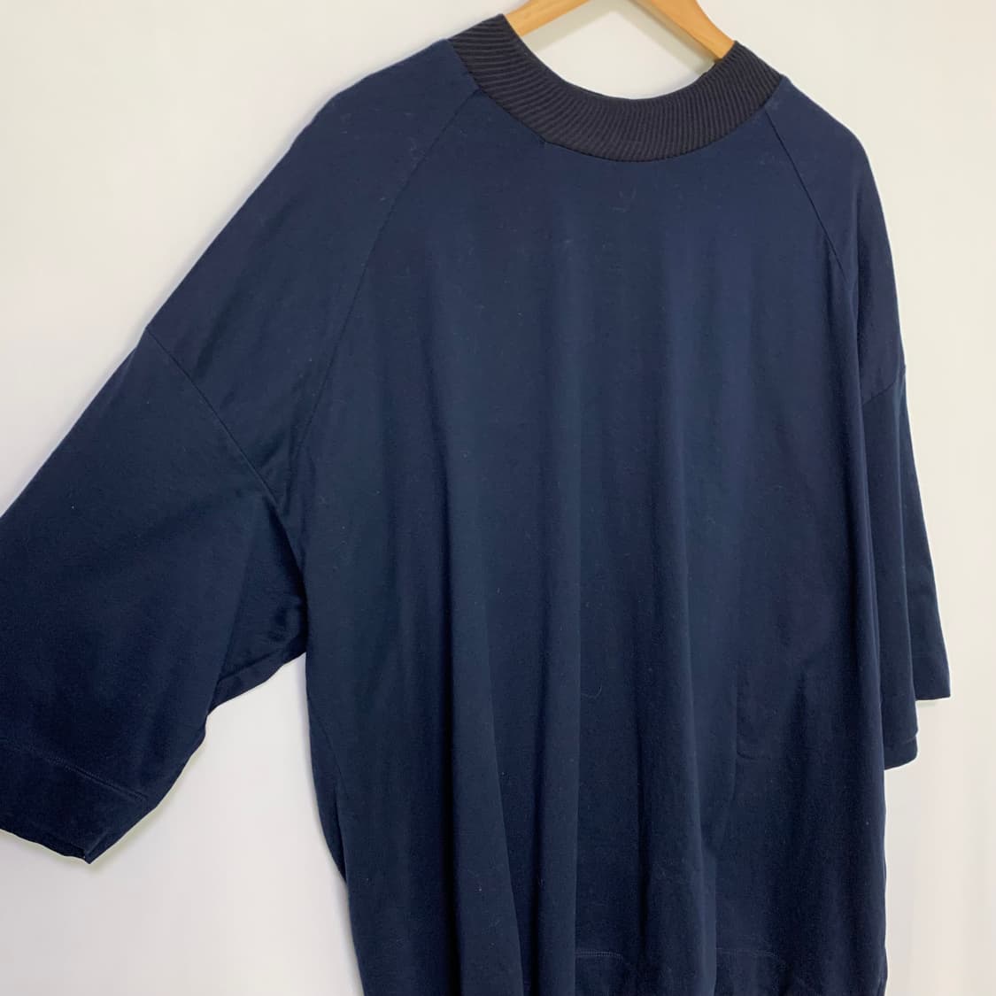 준지 빈티지 오버핏 반팔 티셔츠 네이비 남성 48 빅사이즈 상품이미지3