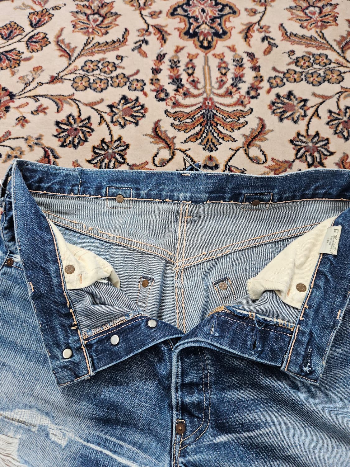 2000's LVC 37501 디스트레스 셀비지 청바지 38 실측 36 상품이미지6