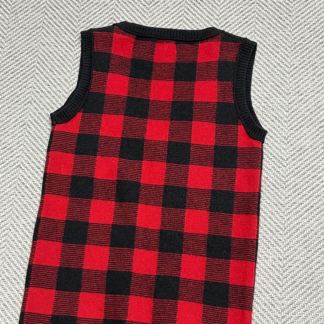 폴로진스 체크 니트 베스트 v1671 상품이미지4