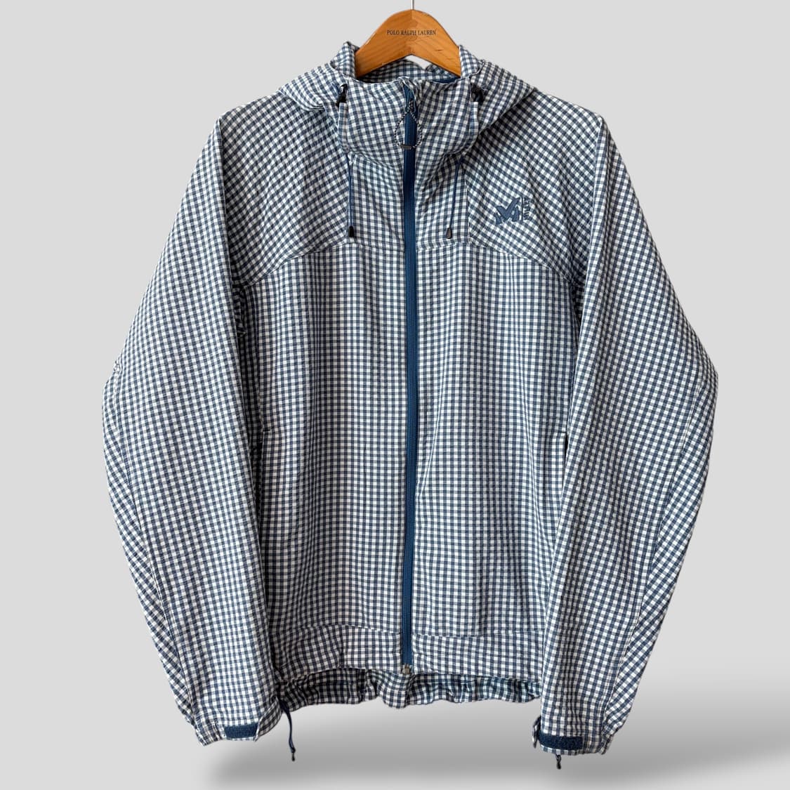 (M)Millet 밀레 재팬 체크 패턴 윈드브레이커 자켓 상품이미지1