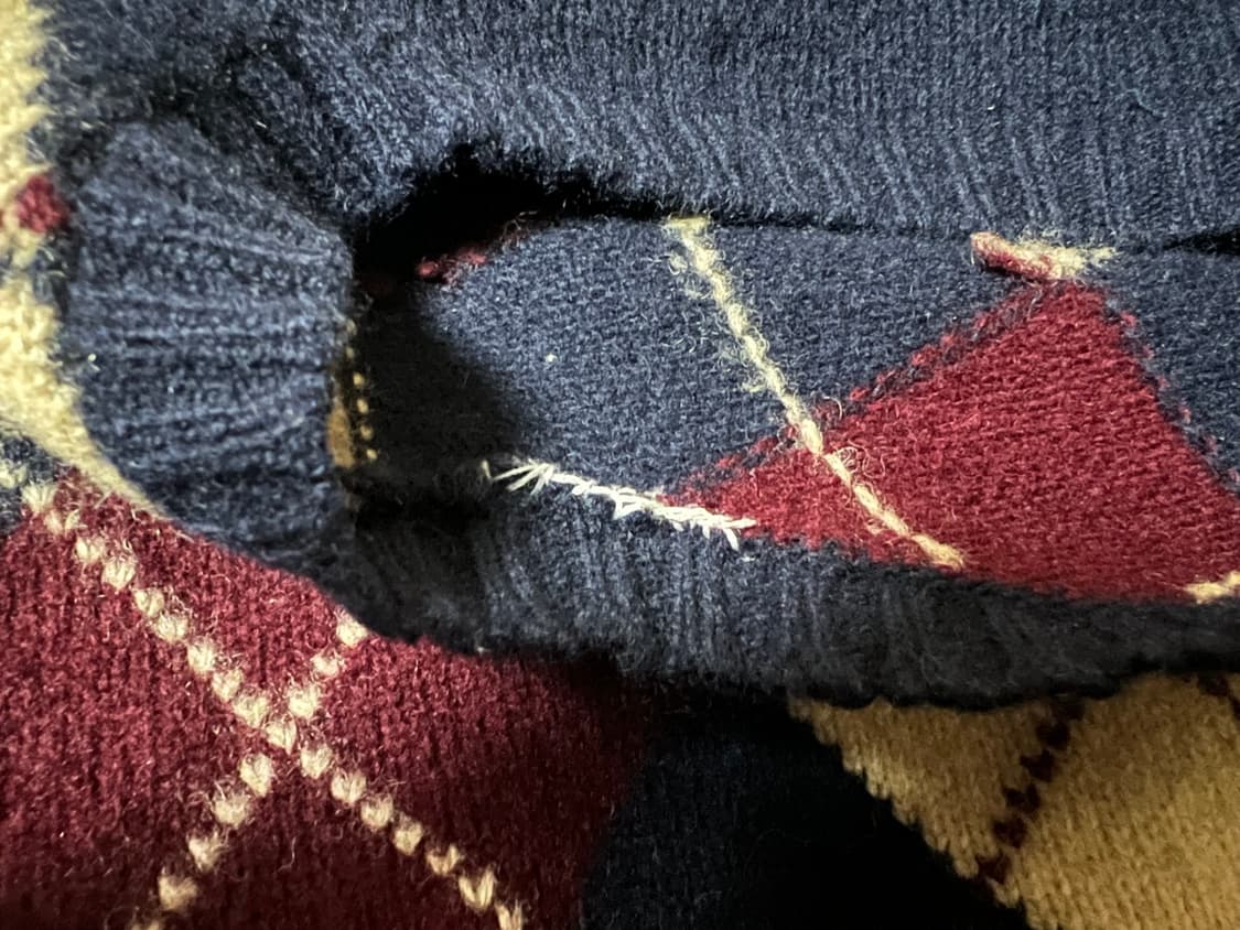 [105] 폴로 랄프로렌 90s 램스울 아가일 스웨터 상품이미지5