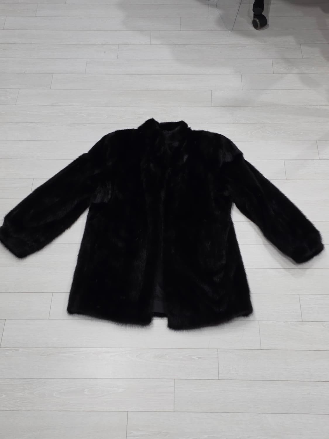 리얼 통밍크 밍크코트  하이넥 블랙코트 빈티지 상품이미지6
