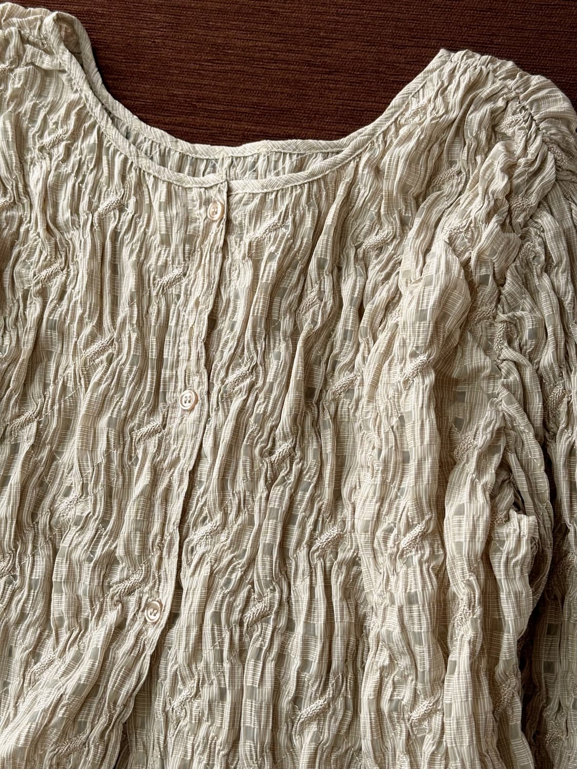 2way multi pleats design blouse top 상품이미지5