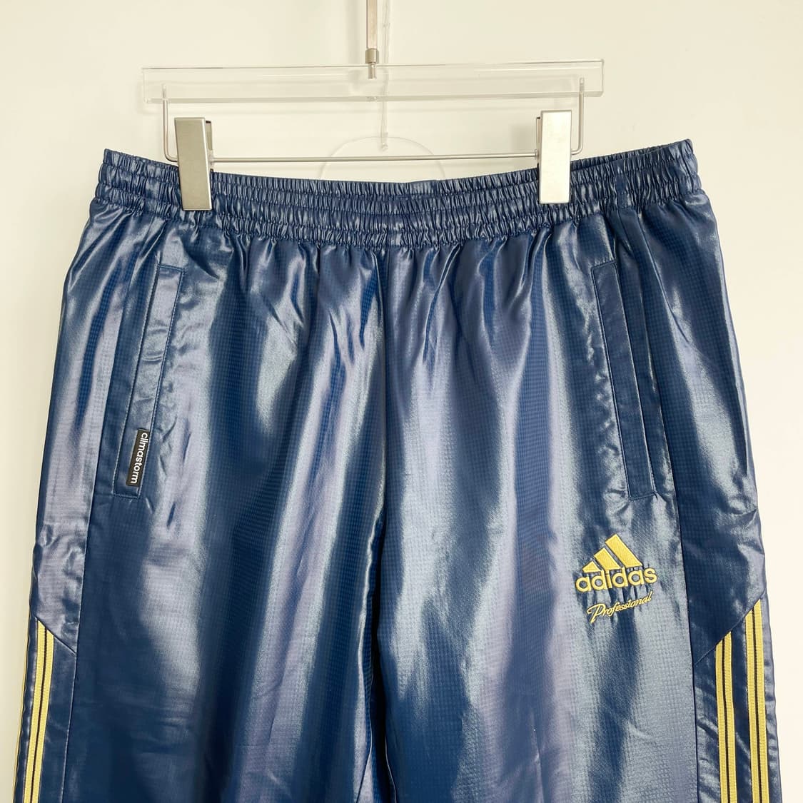 C1 아디다스 올드스쿨 클리마 프루프 배색 나일론 트랙 팬츠 34-36사 상품이미지2