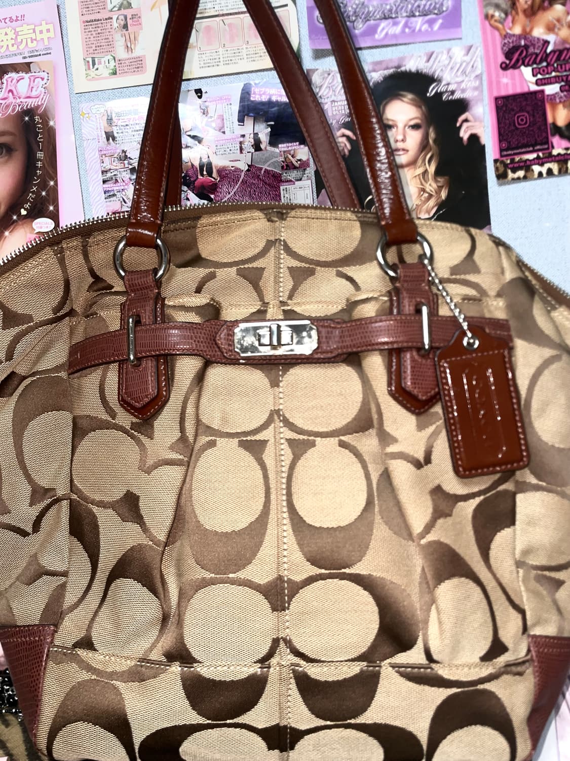 VINTAGE COACH BAG Y2K 갸루 빈티지 코치 백 브라운 상품이미지2
