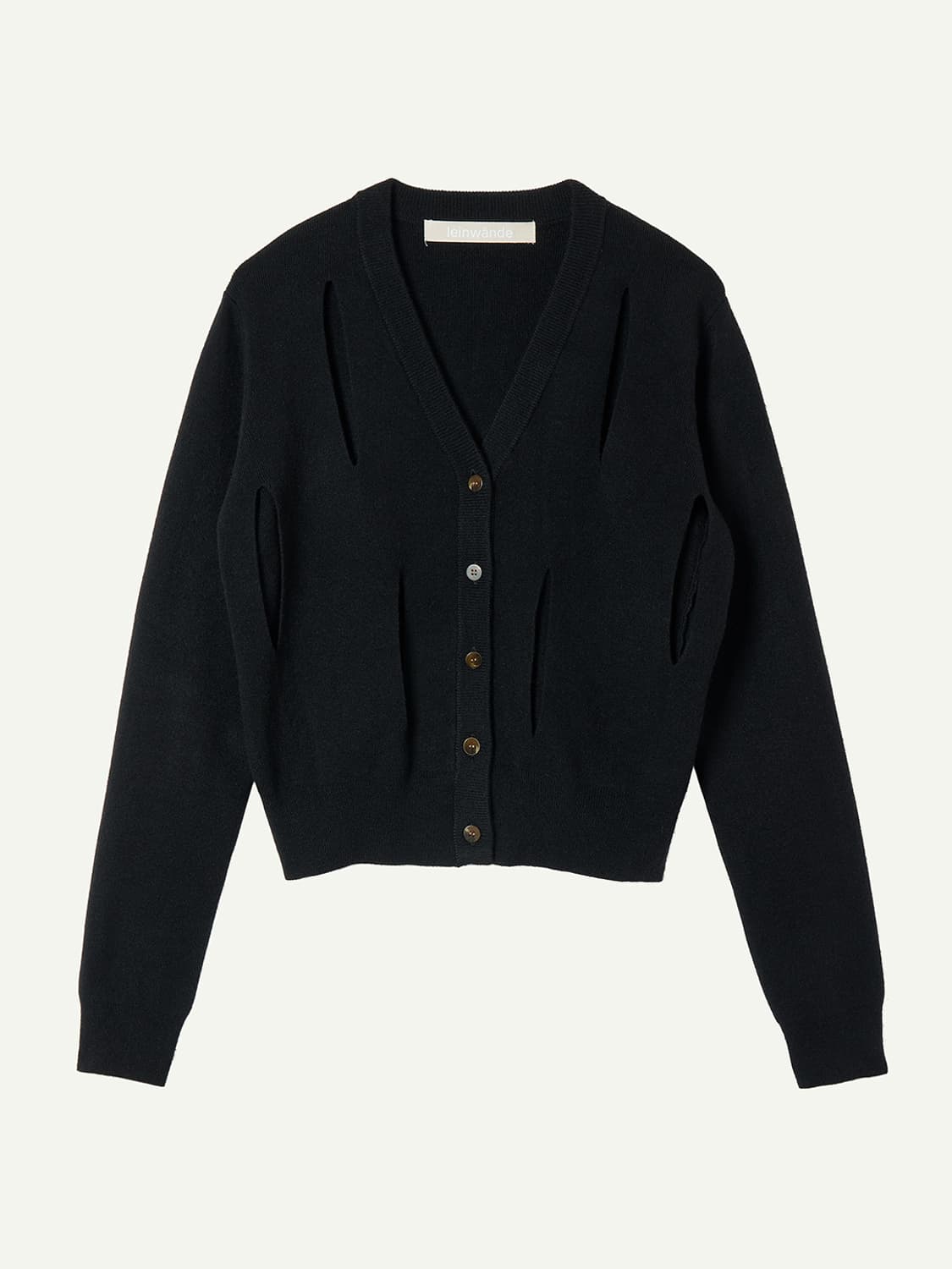 leinwande　Ribbon Tie Cardigan BK 상품이미지2