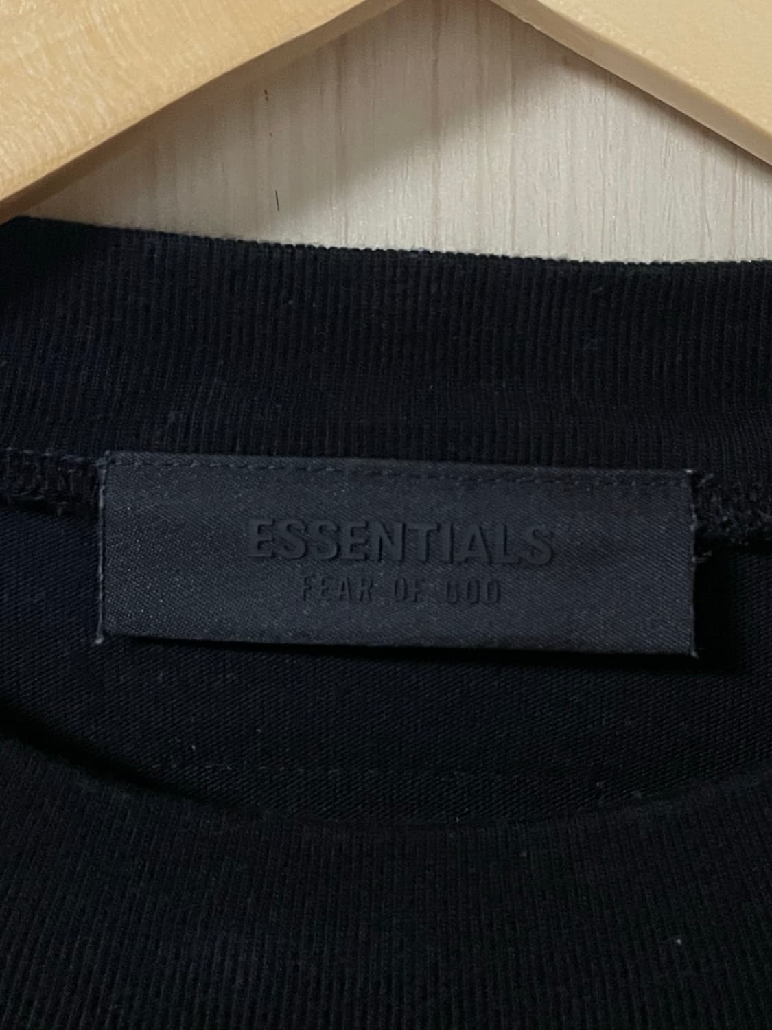 [M] 피어오브갓 에센셜 24SS 긴팔 티셔츠 블랙 상품이미지3