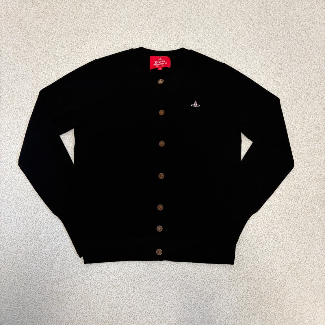 비비안웨스트우드 레드라벨 크루넥 파인울 가디건 상품이미지1