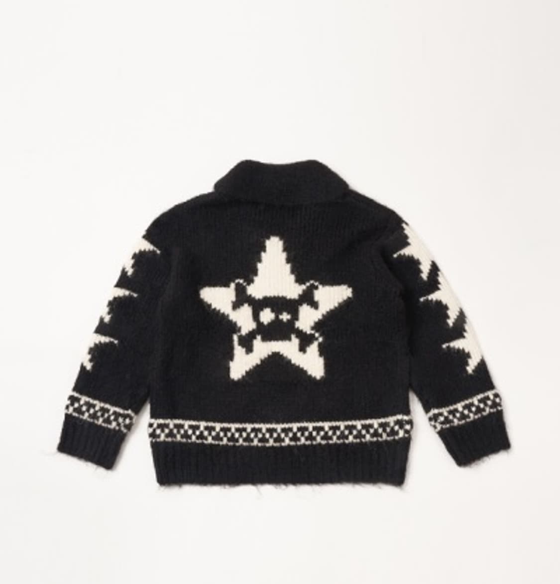 플리즈프로젝트 VINTAGE COWICHAN CARDIGAN BLACK 상품이미지2