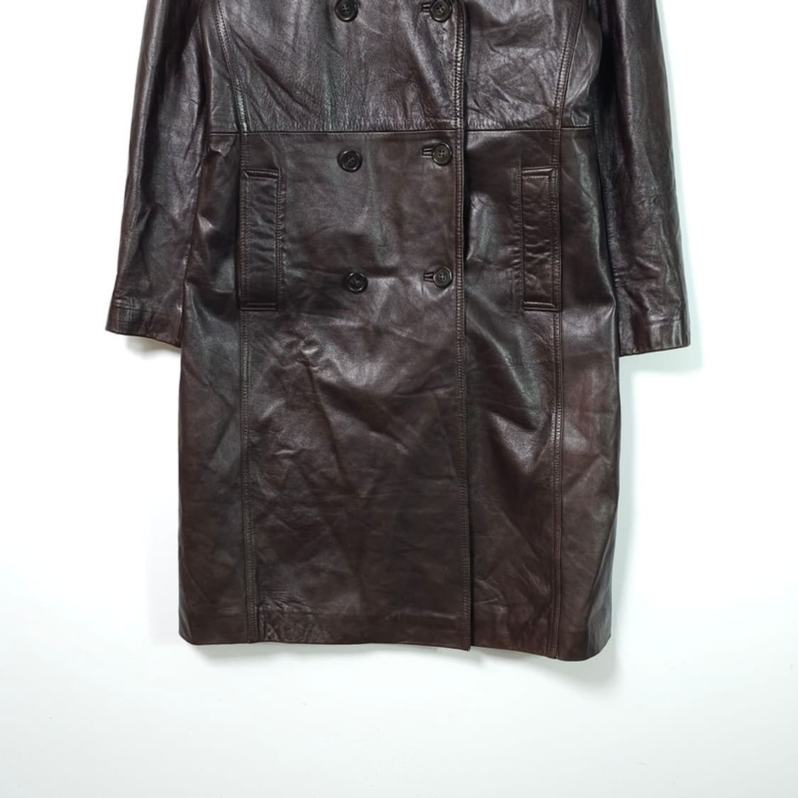 DECO 빈티지 양가죽 더블 코트 상품이미지4