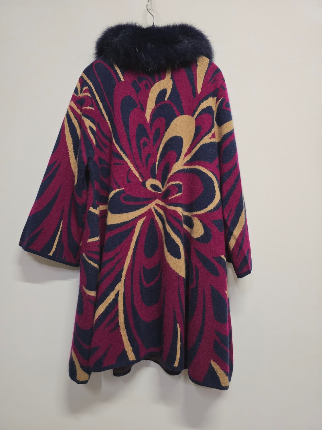 폭스퍼 패턴  카라 니트 코트 상품이미지5