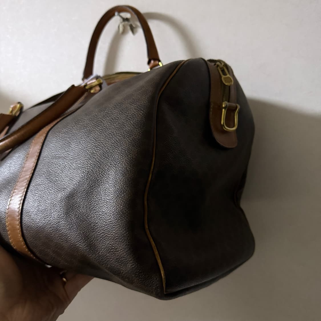 빈티지 셀린느 마카담 패턴 보스턴 여행구 상품이미지2