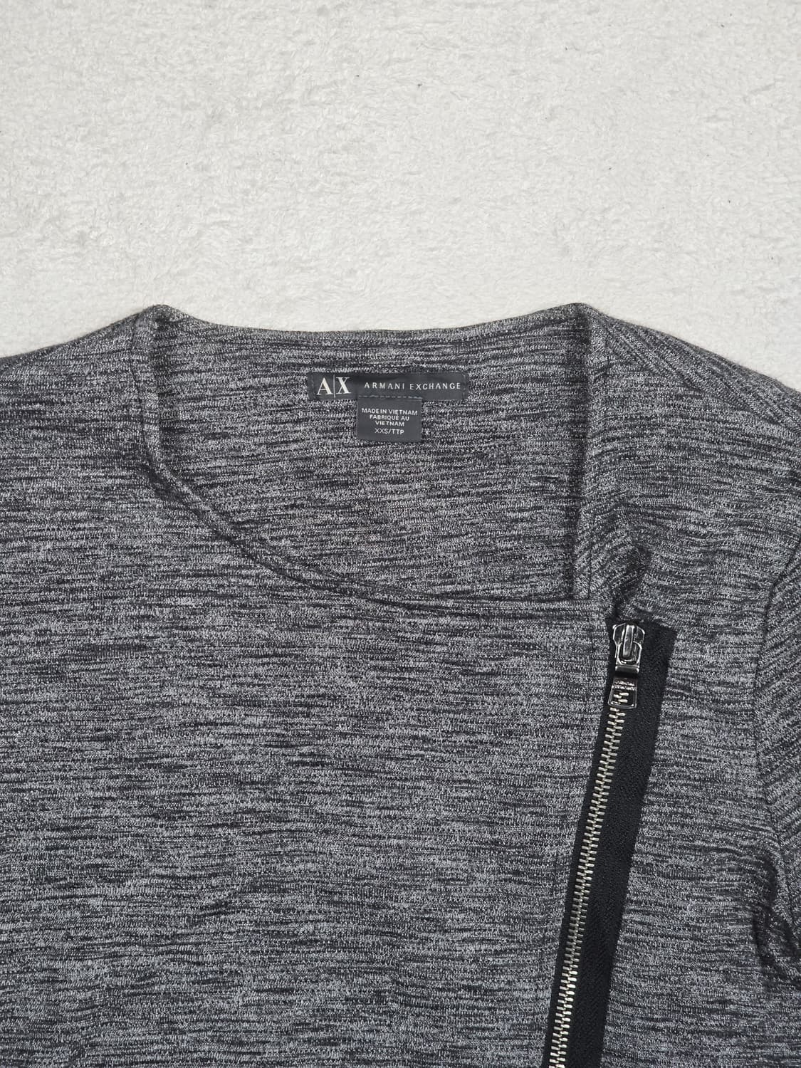 아르마니 익스체인지 사선 집업 자켓 XXS 상품이미지3