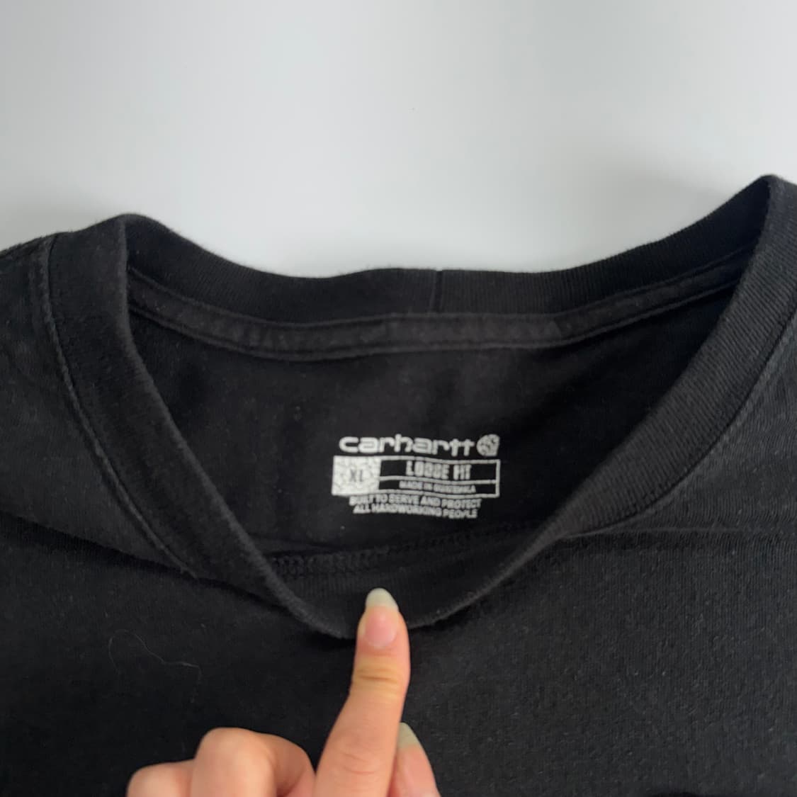 Carhartt 칼하트 원포켓 블랙 반팔 상품이미지5