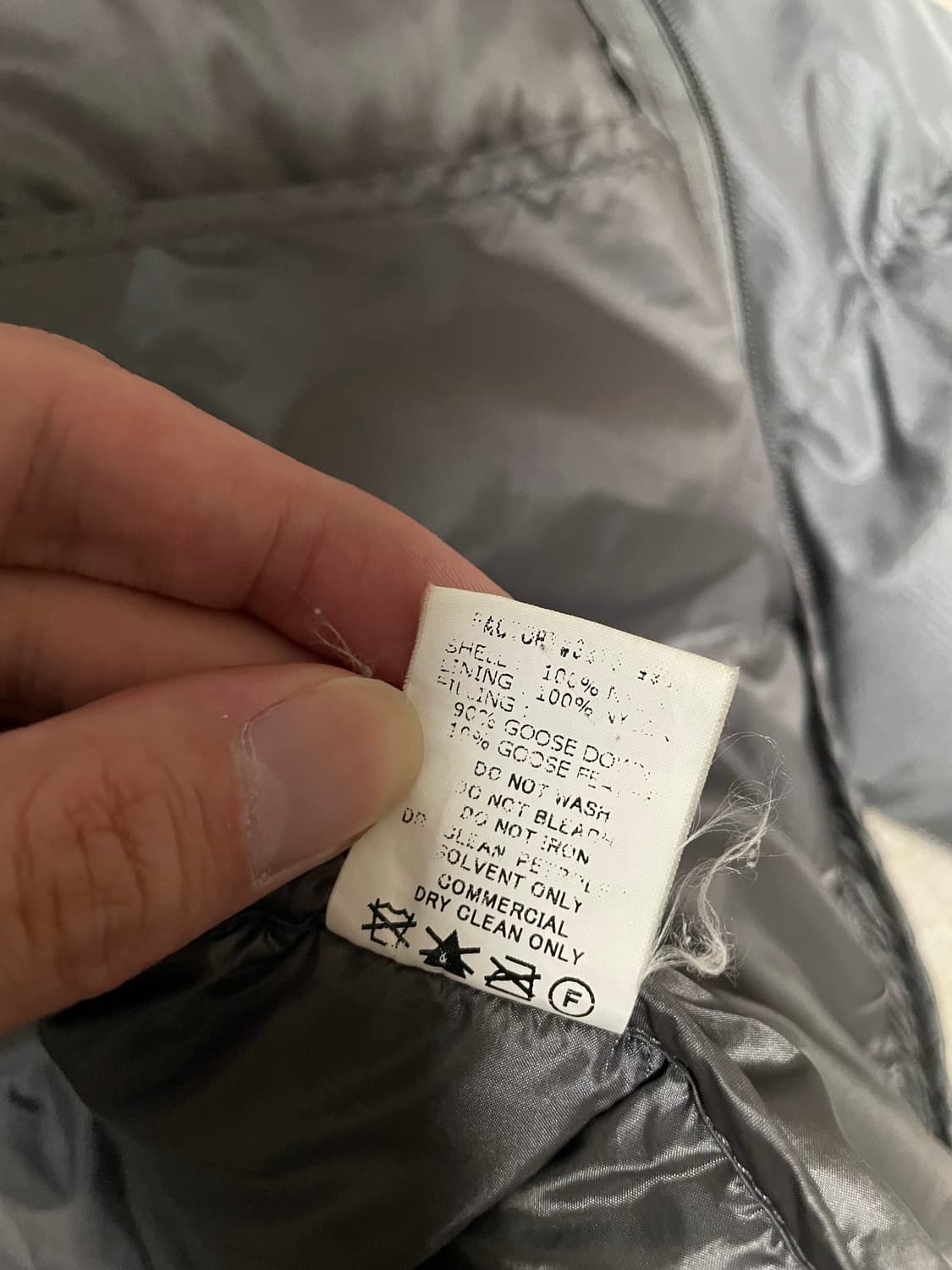 몽벨 라이트 알파인 구스 다운 경량 패딩 실버 그레이 상품이미지6