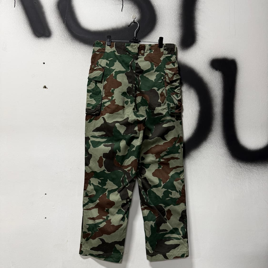 Japanese 일본군 1991s 밀리터리 우드랜드 카모 카고 팬츠 상품이미지2