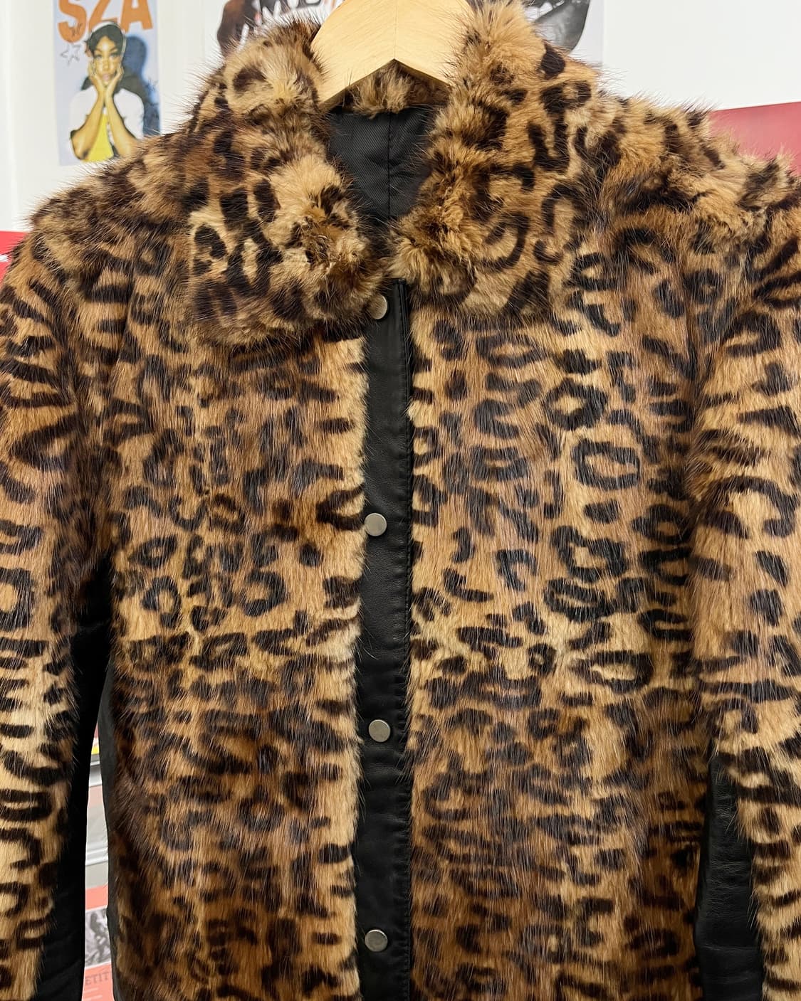 올드 빈티지 레오파드 퍼 레더 자켓 상품이미지6