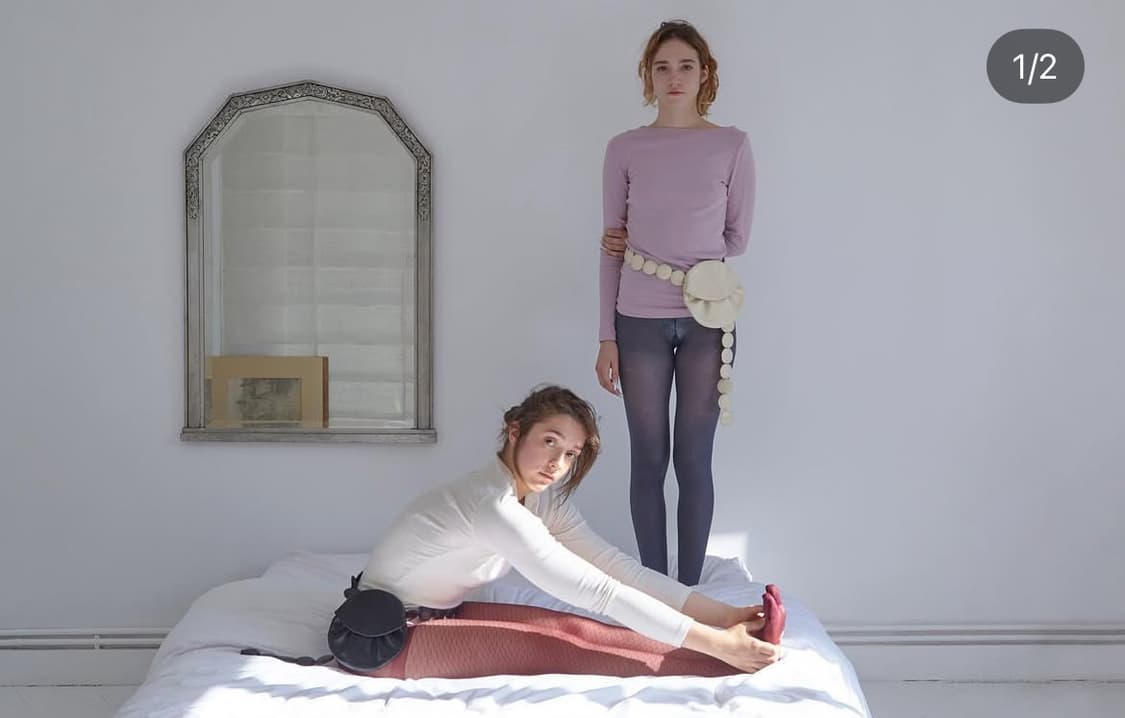 밤볼레 덤플링 백 화이트 bambole dumpling bag white 상품이미지8