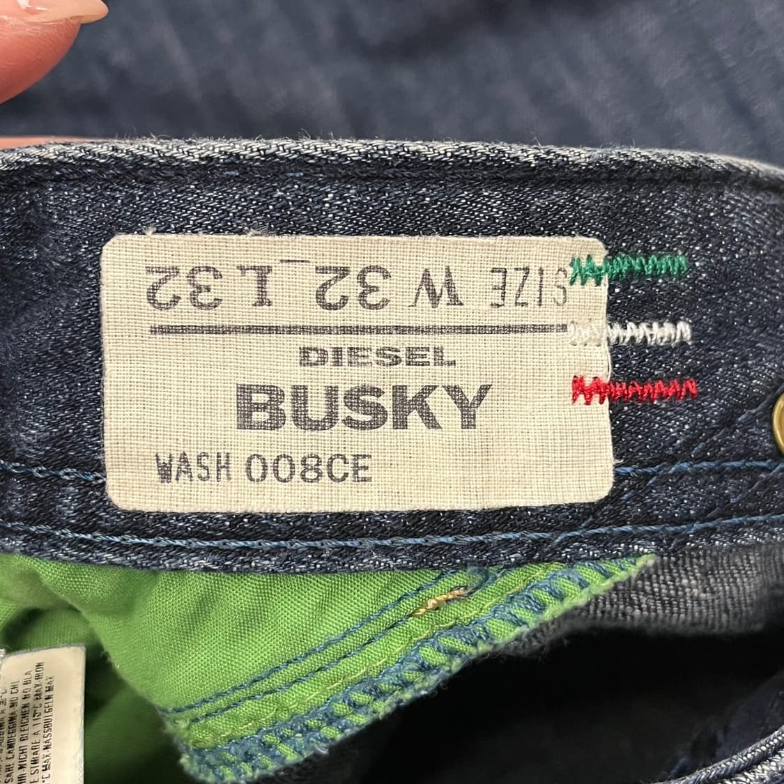 [정품/32] 디젤 진청 데님 청바지 b10 상품이미지5