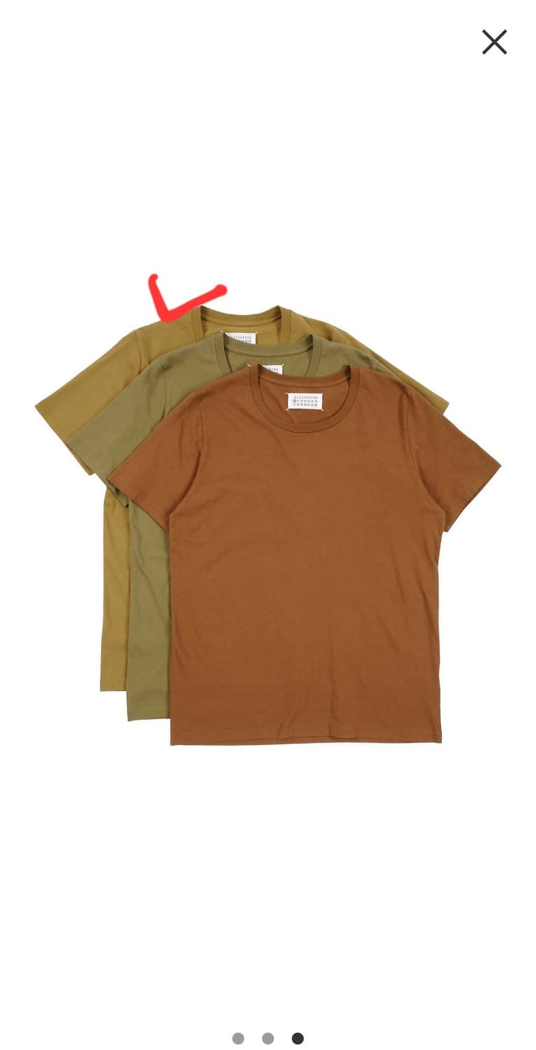 [L]최종가 마르지엘라 카키 반팔 티셔츠 상품이미지5