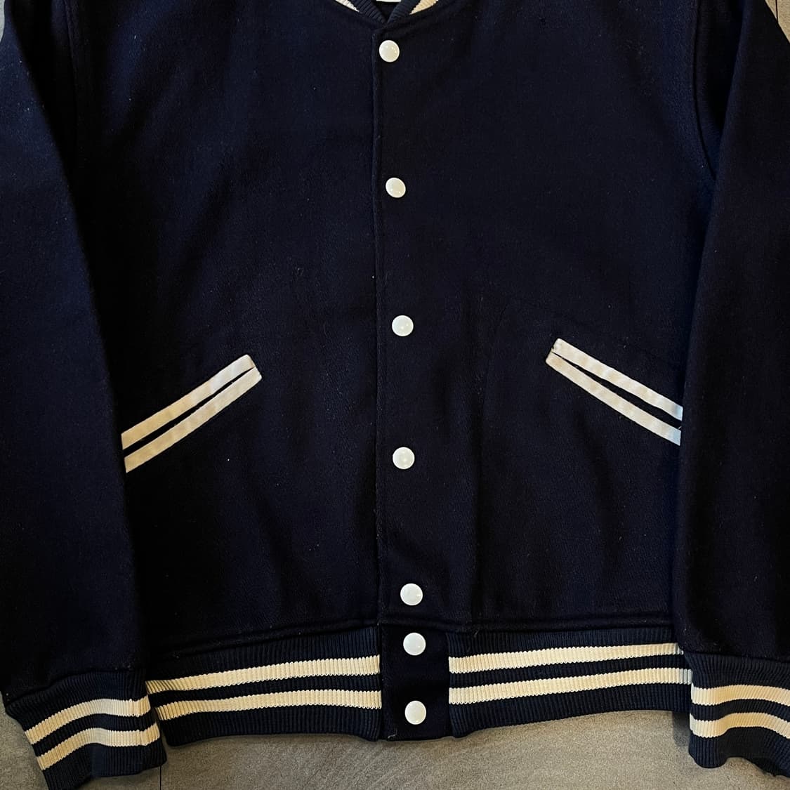 90s 미국 생산 빈티지 네이비 자켓 상품이미지2