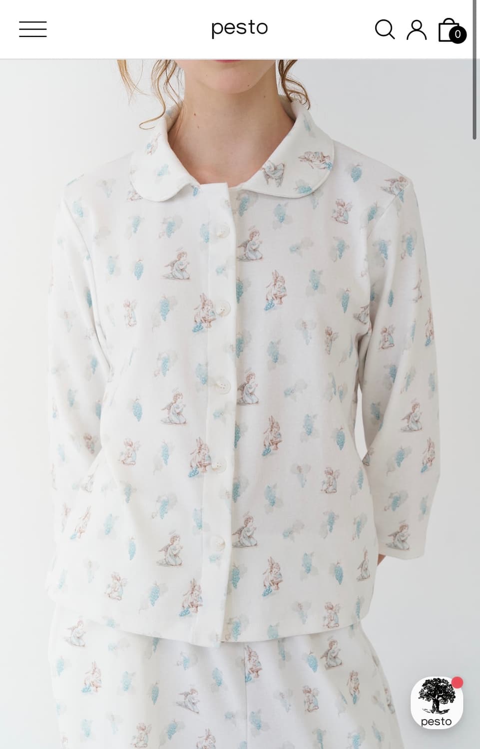 (택달린 새상품) Pesto Grape Angel Shirt 상품이미지6