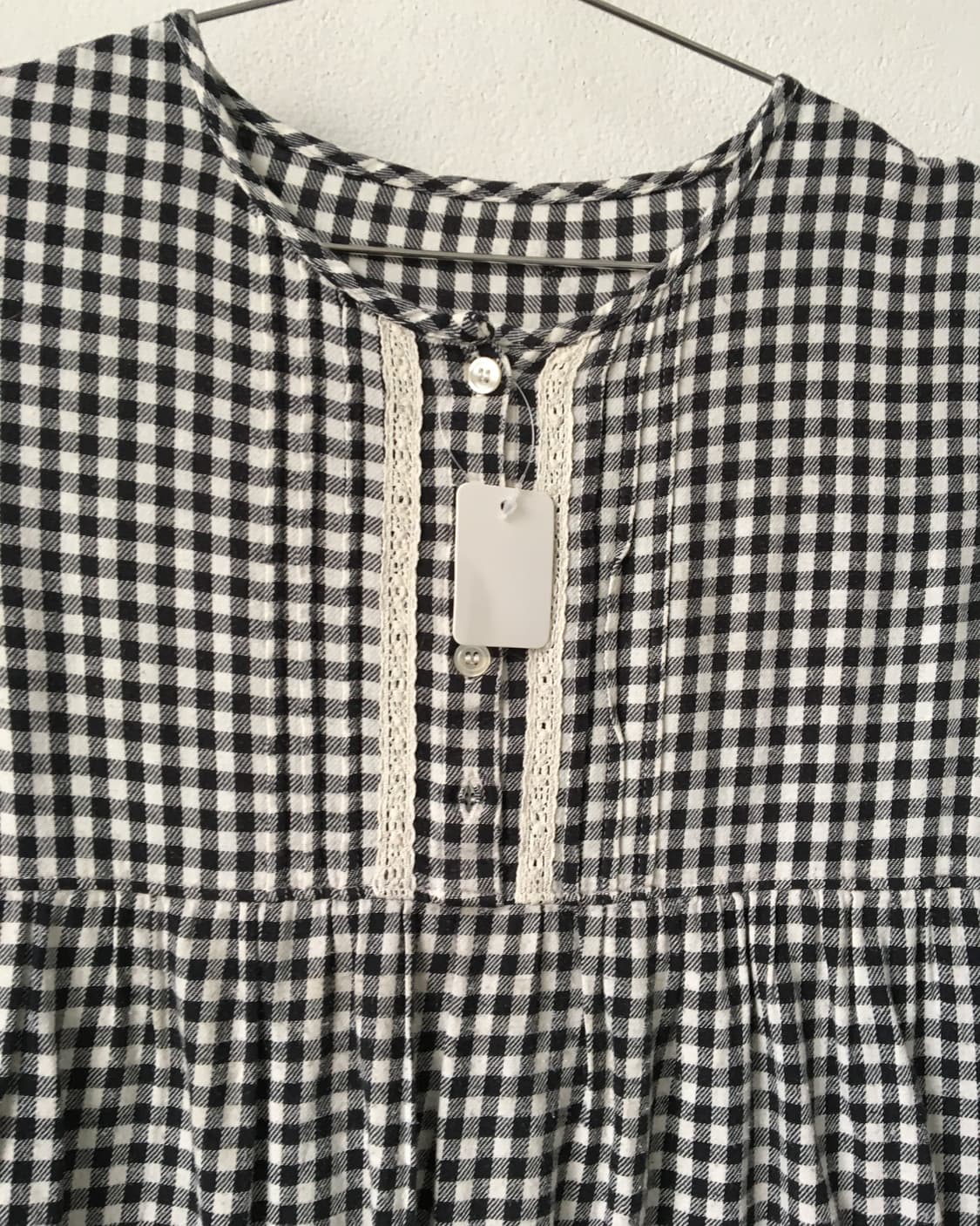Check pattern blouse onepiece 상품이미지4