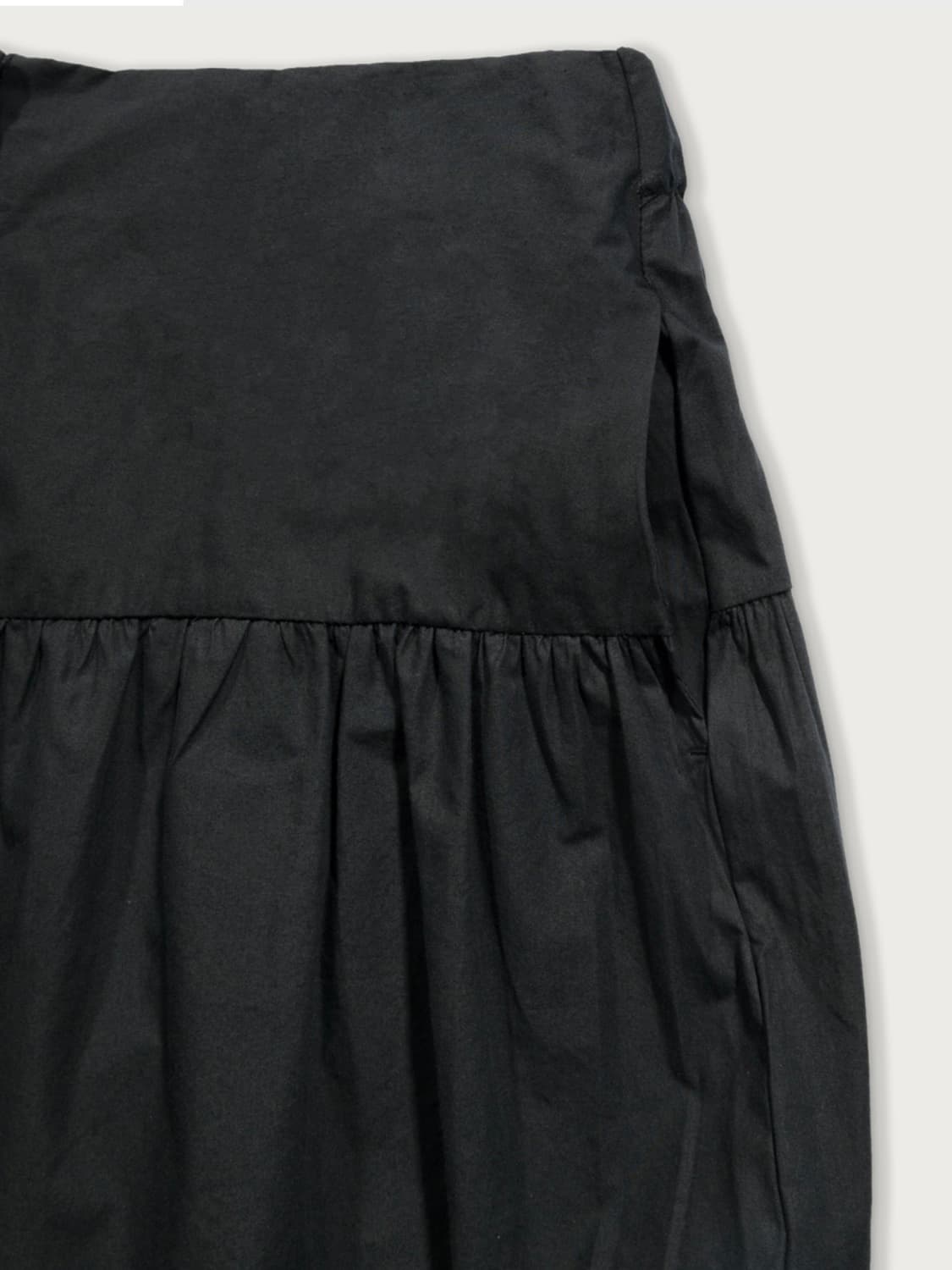 페스토 코튼 셔링 스커트 다크 레이크 상품이미지5