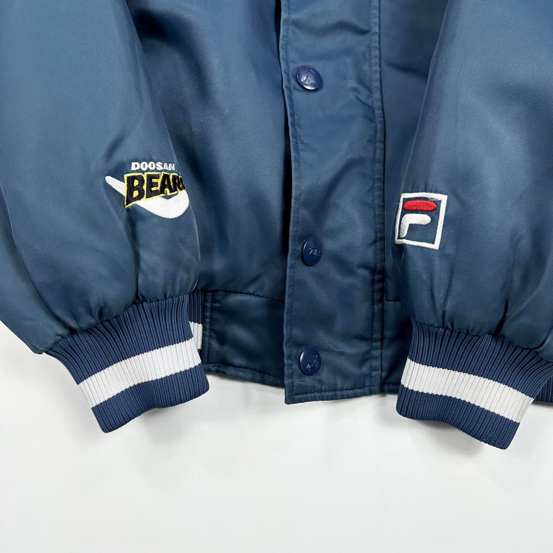 휠라 올드 두산 베어스 동계 유니폼 점퍼 L 상품이미지4