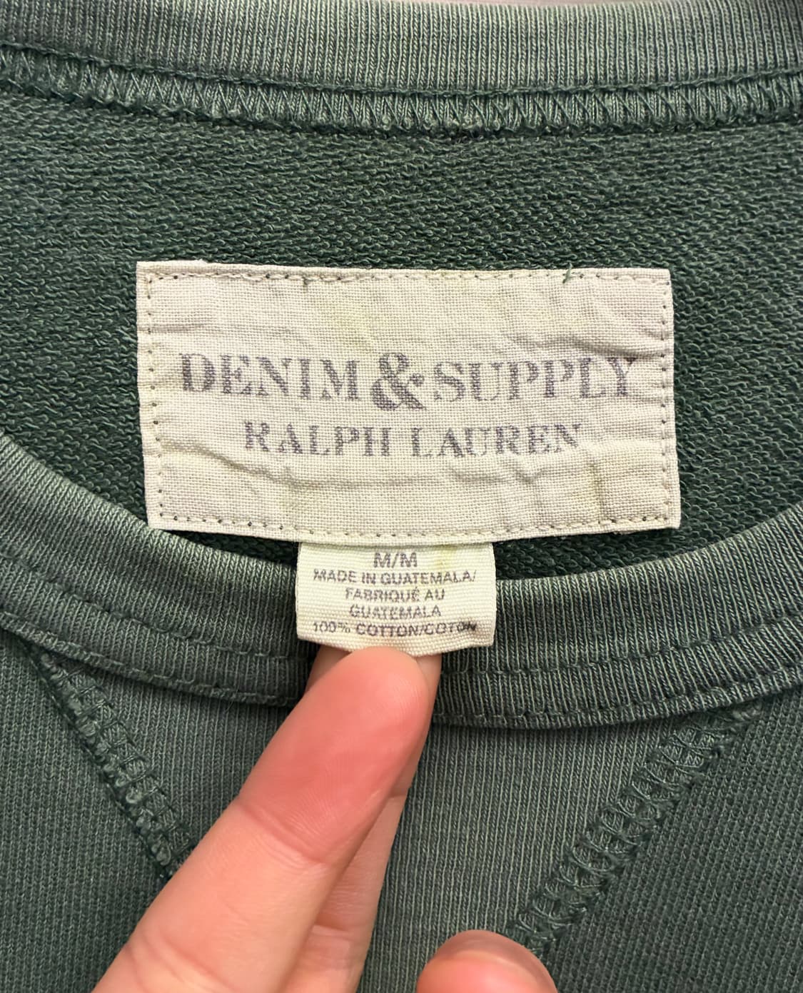 (L)RL 데님앤서플라이 랄프로렌 us 밀리터리 스웻셔츠 맨투맨 상품이미지9