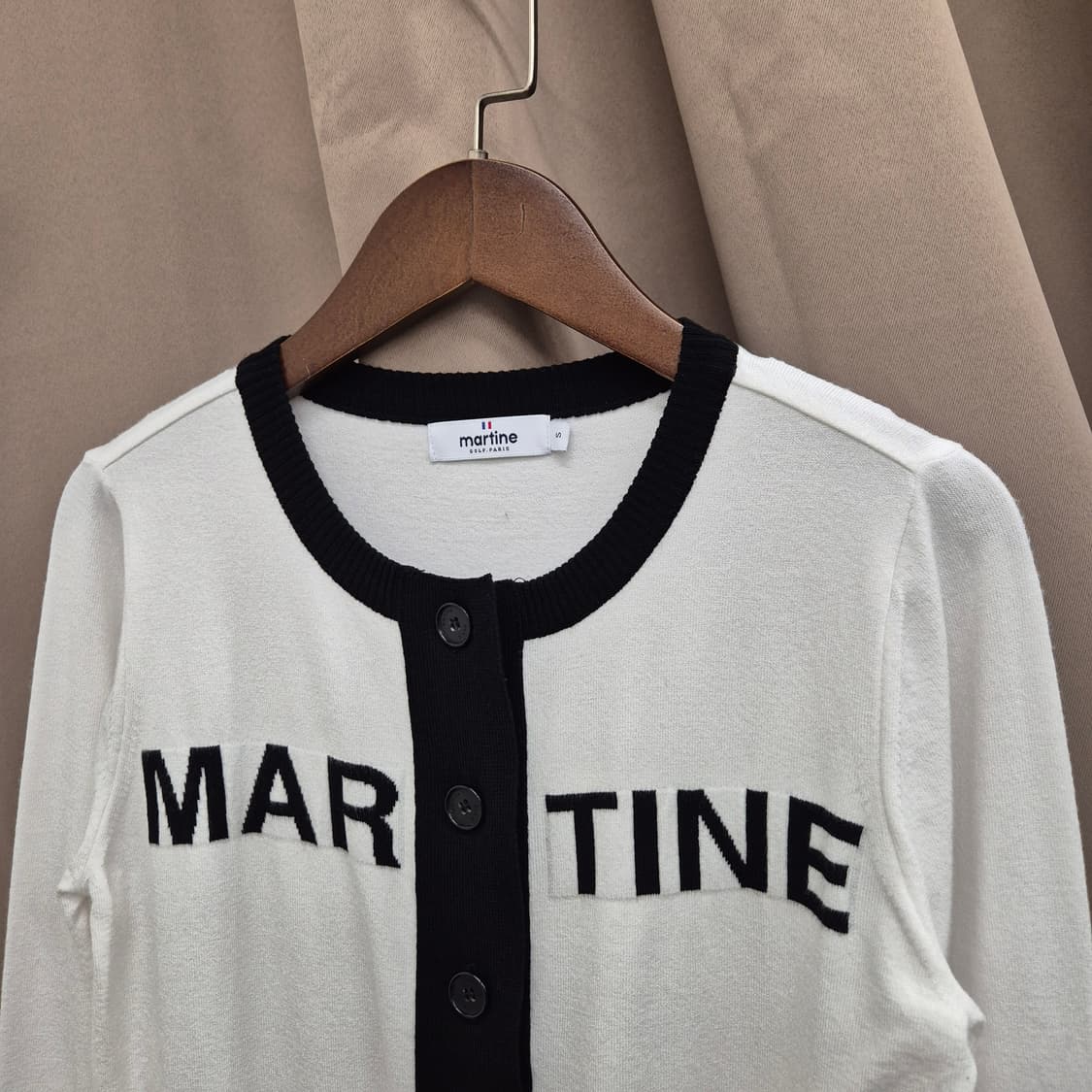 마틴골프 컬러 포인트 니트 가디건 상품이미지2