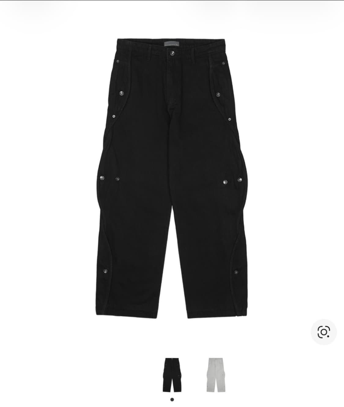 산산기어 코튼 웨이브 팬츠 블랙 2사이즈 상품이미지1