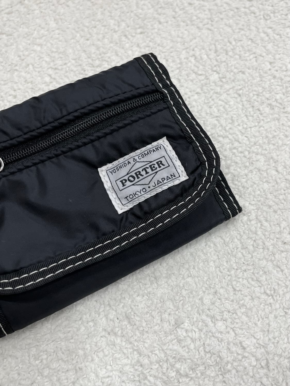 PORTER 포터 스티치 지갑 블랙 상품이미지3