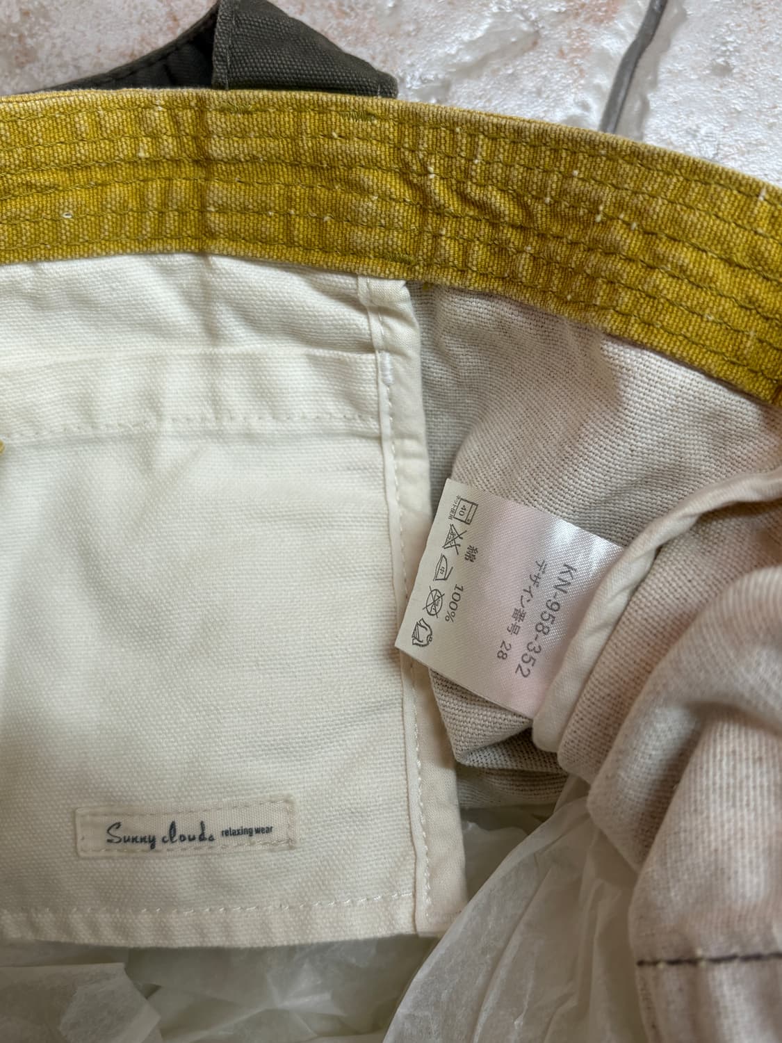 Sunny clouds two-tone tote bag 상품이미지3