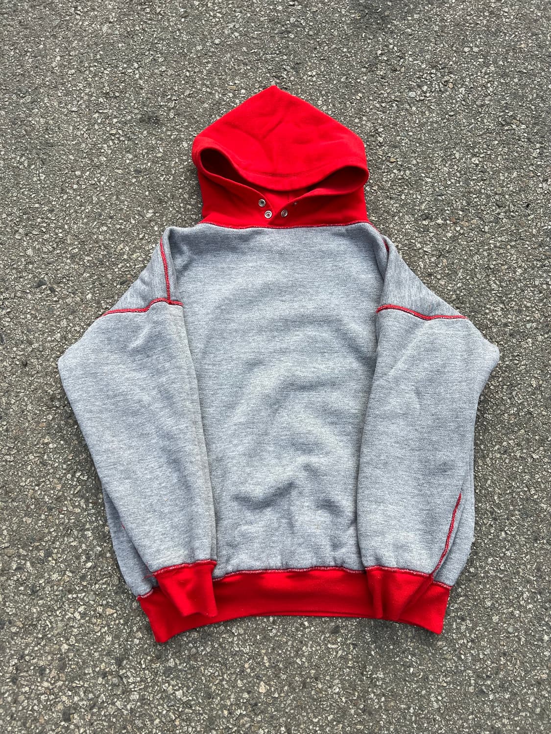 🇺🇸 70s 러셀 더블페이스 후디 레드 XL 상품이미지2