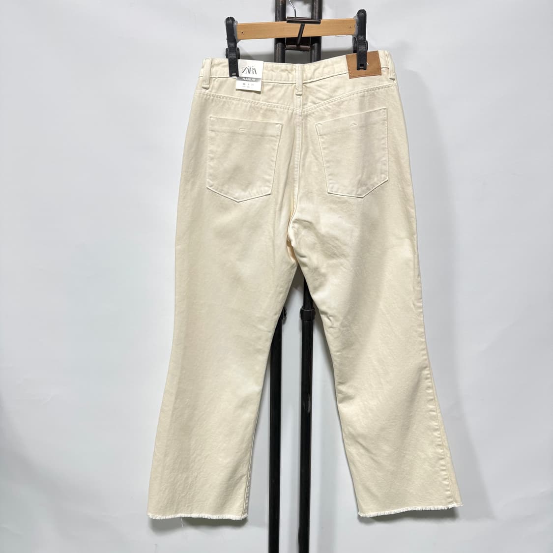 ZARA 자라 플레어 핏 크림 팬츠 38 새제품 상품이미지2
