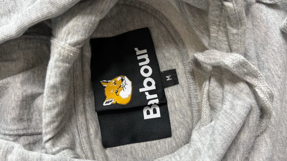 바버 메종키츠네 후드티 M 판매 상품이미지2