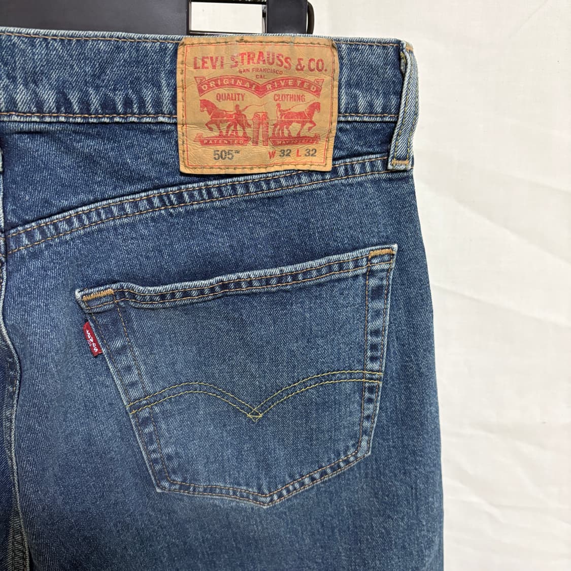 리바이스 505 레귤러 스트레이트 데님팬츠 / W32, L32 상품이미지7