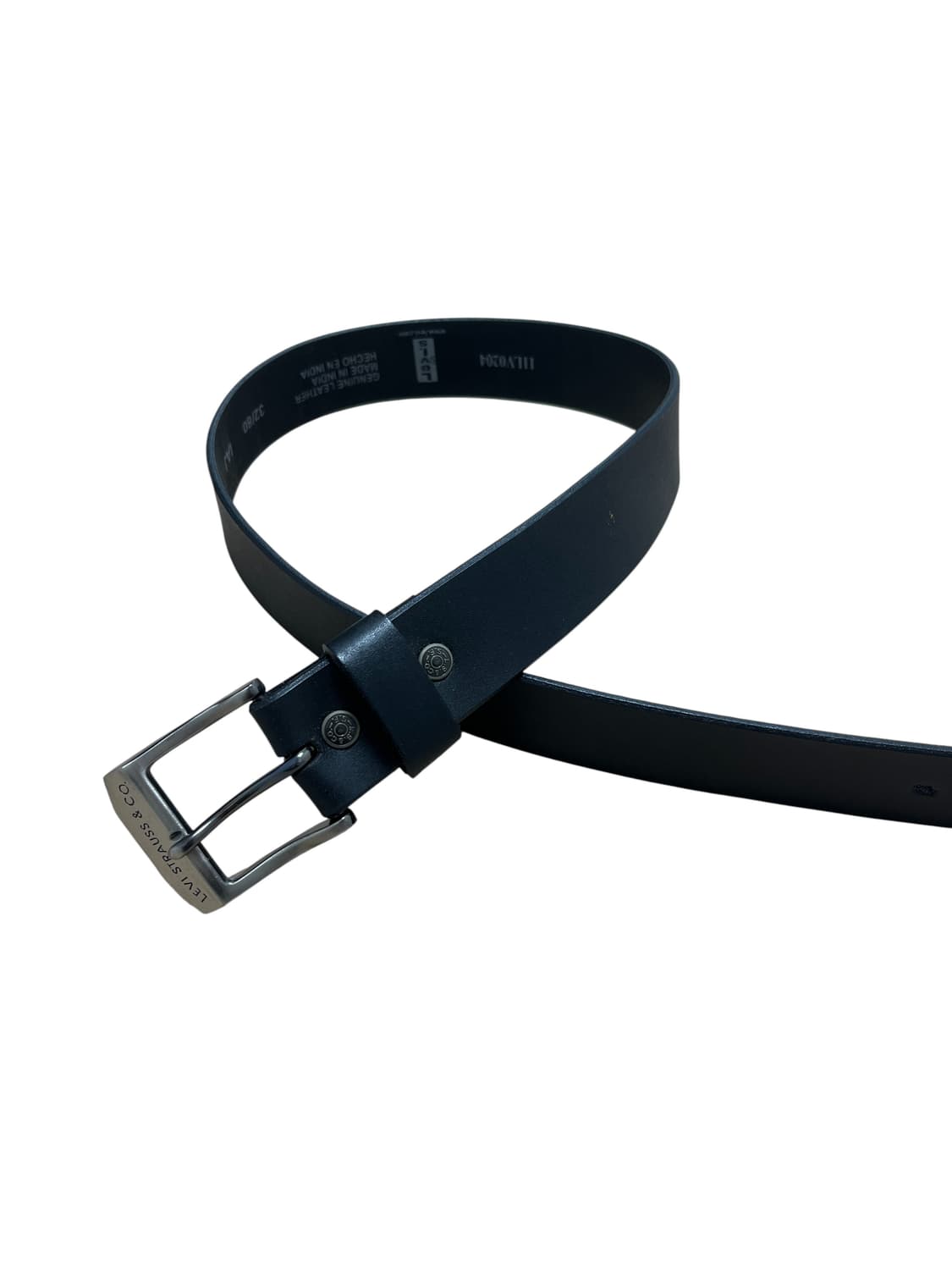 리바이스 블랙 레더 벨트 상품이미지1