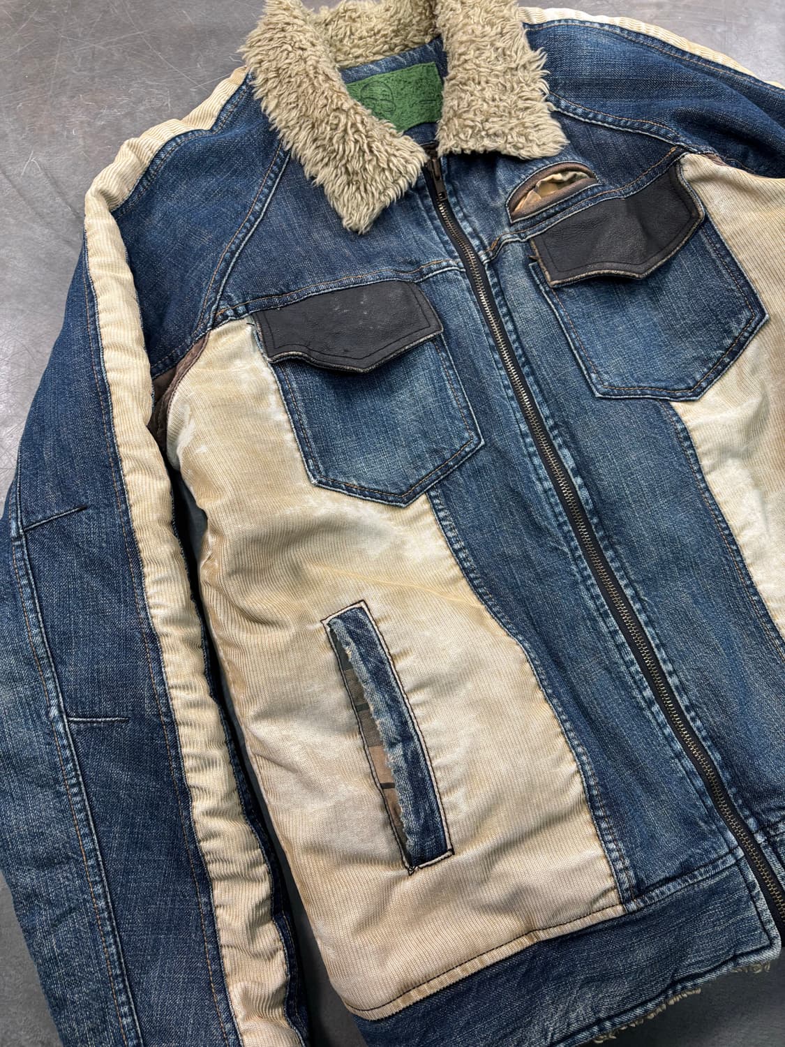 빈티지 데님 쉐르파 자켓 상품이미지2