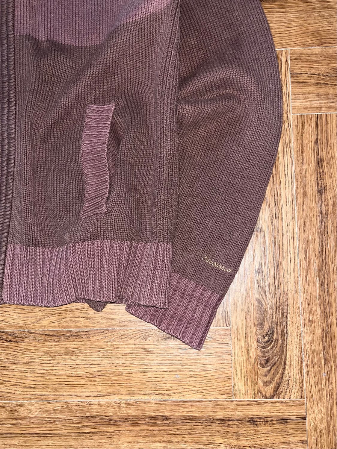 푸마 스트라이프 니트 후드집업 상품이미지5