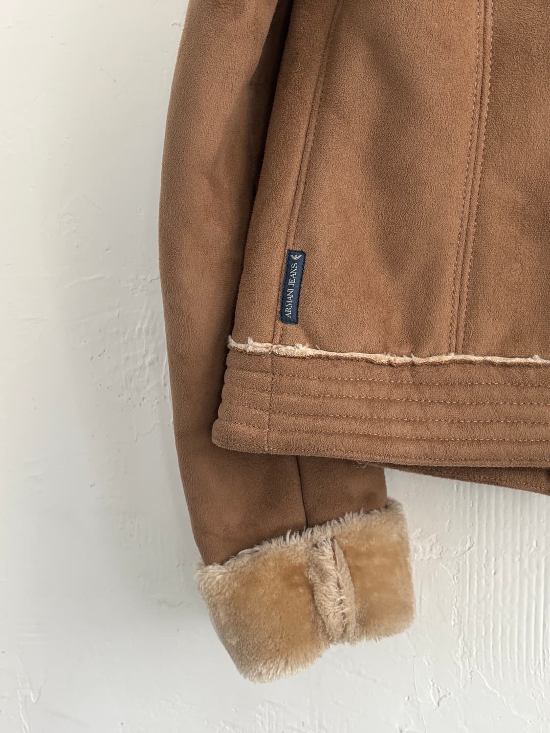 Armani 아르마니 진스 스웨이드 시어링 자켓 상품이미지8