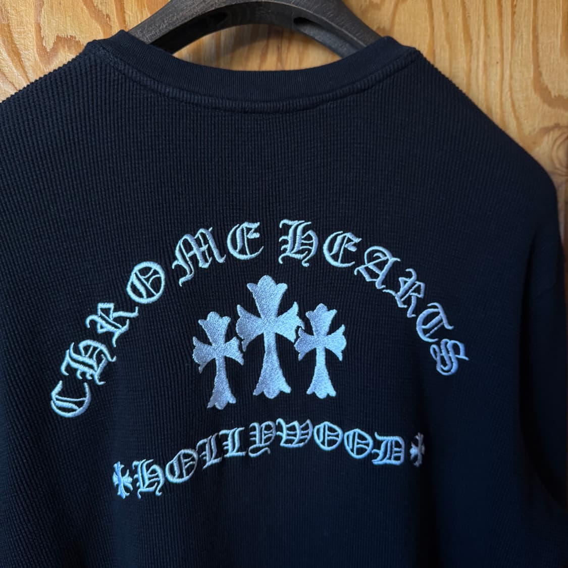 크롬하츠 세메터리 헐리우드 헨리넥 와플 니트셔츠 상품이미지2