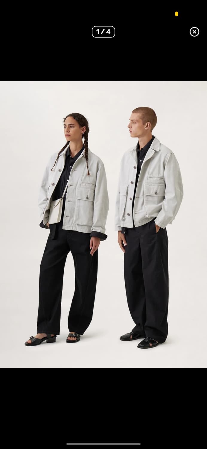 (구매) 르메르 박시 자켓 스노우그레이 상품이미지1