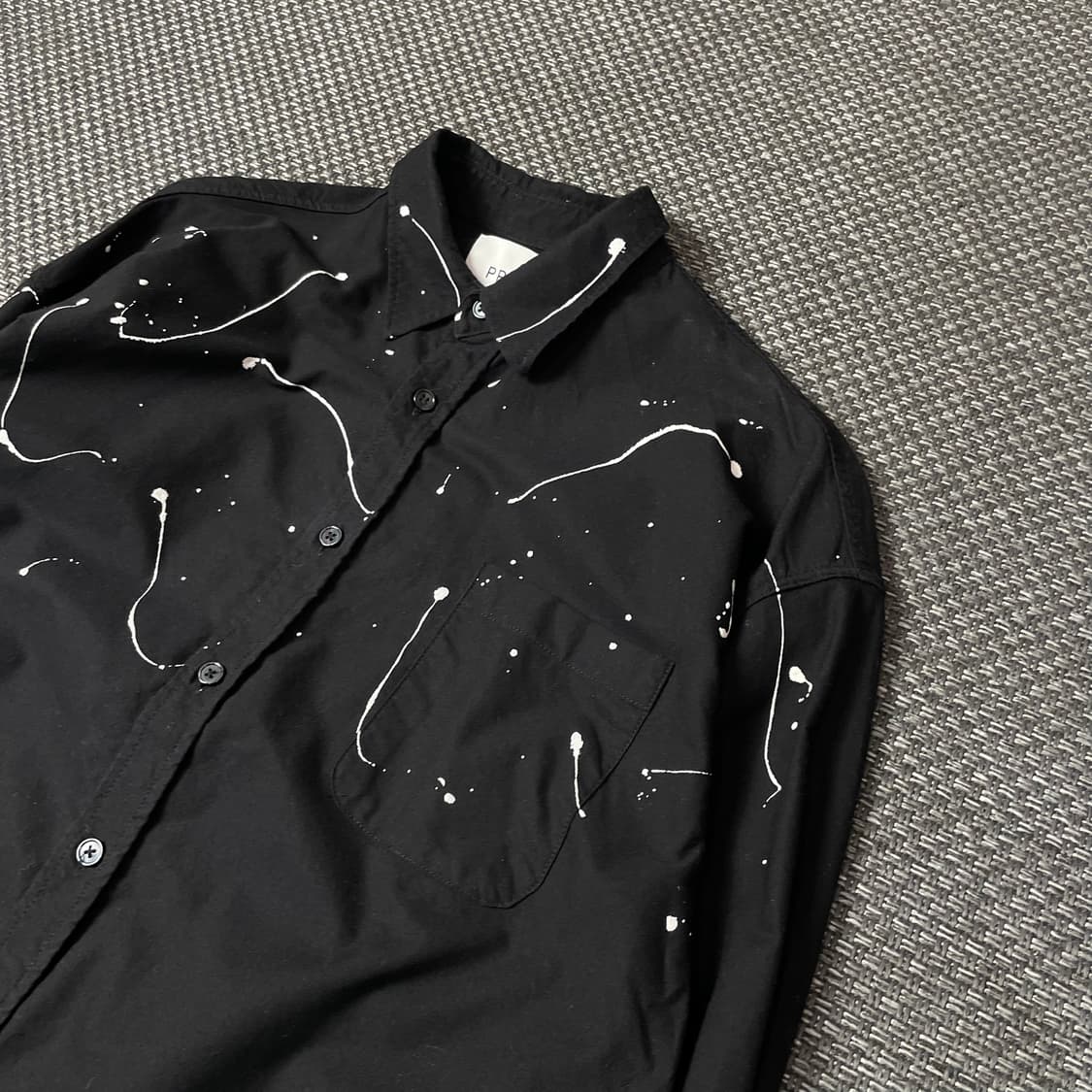 PP 블랙 페인트 포인트 긴팔 셔츠 상품이미지5