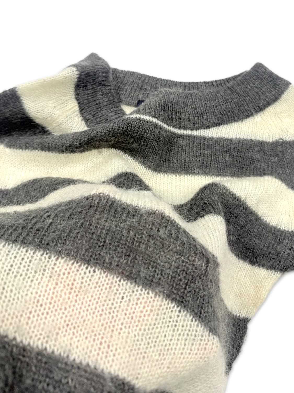 빈티지 LIPSTAR 그레이 모헤어 시스루 니트 상품이미지5