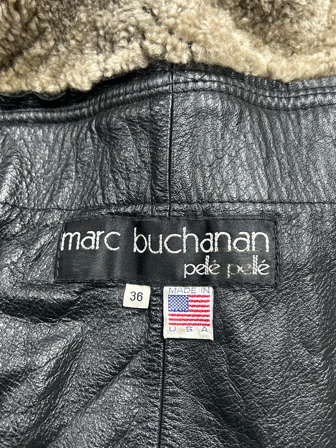 90s 펠레펠레 마크 뷰캐넌 리얼 무톤 자켓 상품이미지8