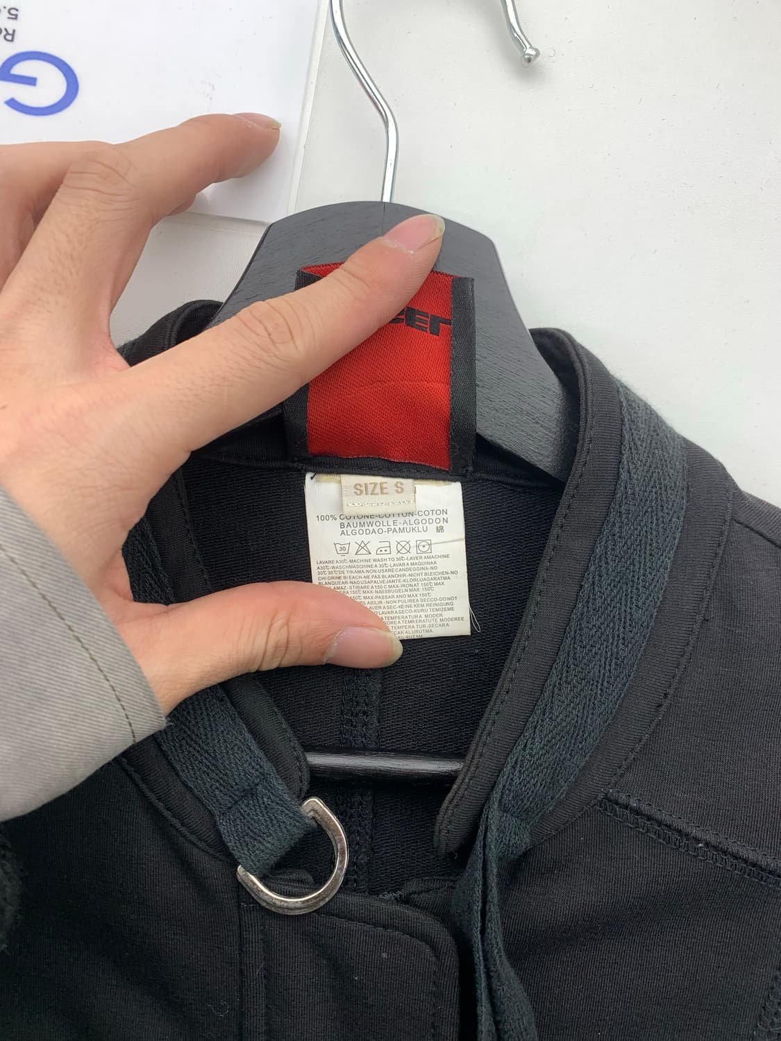 디젤 지퍼 포켓 코튼 라이더 자켓 상품이미지8