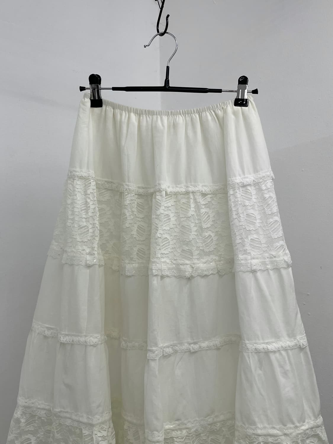 화이트페어리 레이스 롱 캉캉 스커트 상품이미지5