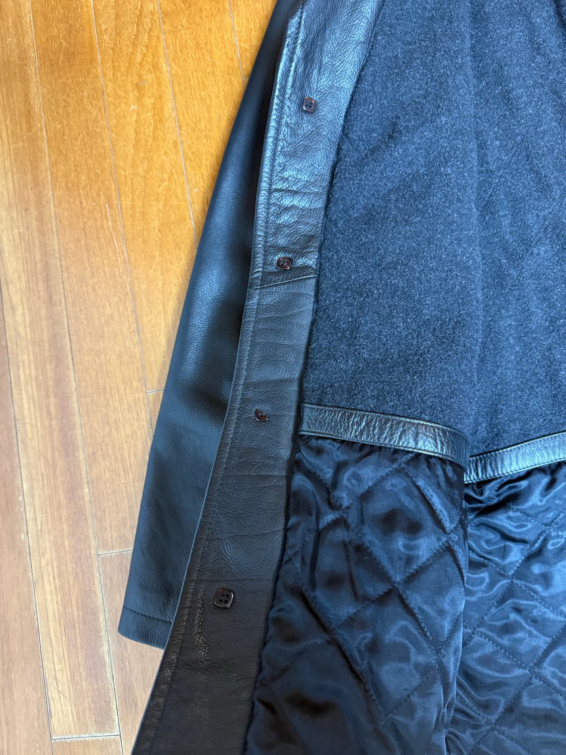 올드 제이크루 레더 카코트 상품이미지5